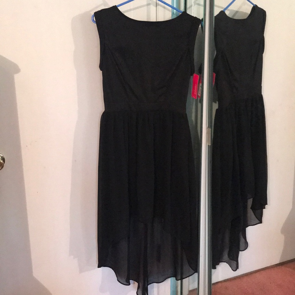 High-Low Black Dress